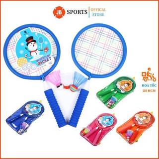 Bộ vợt cầu lông cho bé , cặp vợt cầu lông có khung/tay cầm bọc mút, tốt nhẹ dây căng