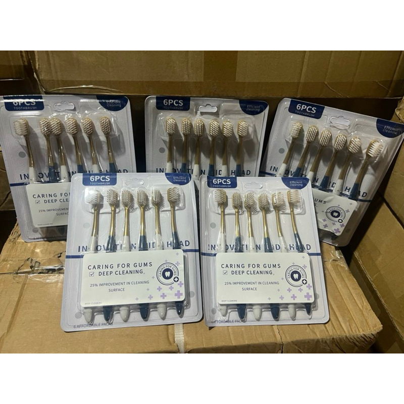 bàn chải đánh răng vỉ 6 cái -new