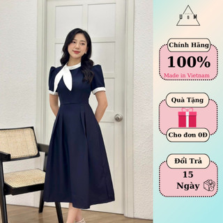 Váy Nữ Công Sở Thanh Lịch Thiết Kế Phối Cổ Nơ Có Bigsize VP20