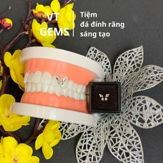 Đá đính răng cánh bướm hình thoi (Tặng kèm keo bút khi mua bộ đá)