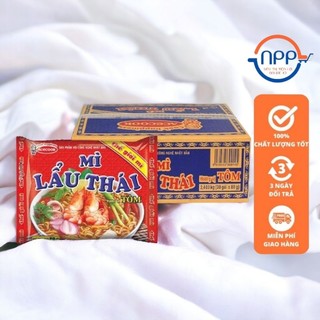   1 Thùng  Mì Lẩu Thái Hương Vị Tôm Gói 80g  30 gói thùng  