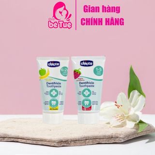 Kem đánh răng hương dâu 50ml, hương chuối táo 50ml Chicco