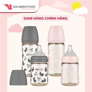 Bình sữa moyuum họa tiết thỏ 2023 new version chính hãng hàn quốc