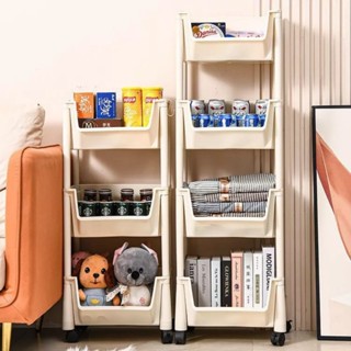  Kệ bếp giá để đồ xe đẩy 4 tầng có bánh xe sắp xếp nhà bếp phòng tắm di động xoay 360 độ. 