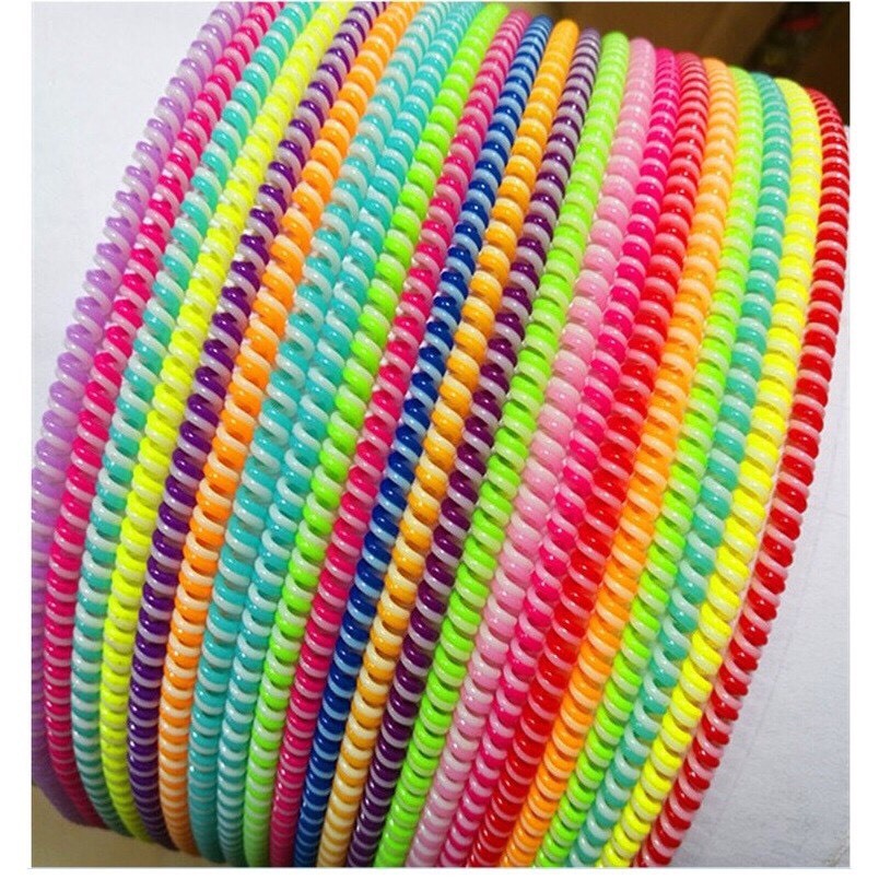 Combo 10 Dây quấn Sạc - Tai Nghe (Tai nghe quấn 4 dây, cáp sạc quấn 3 dây) [COMBO 10 Dây Quấn