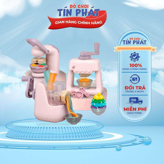 Bộ đồ chơi máy làm mì, máy làm kem bằng đất nặn, kèm dụng cụ và khuôn cho bé thỏa sức sáng tạo, đồ chơi giáo dục