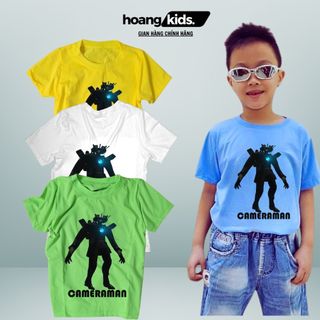 Áo thun in hình Titan Cameraman Skibidi Quái Vật Người Máy Ảnh dành cho bé ( Mẫu CAMERAMAN01)