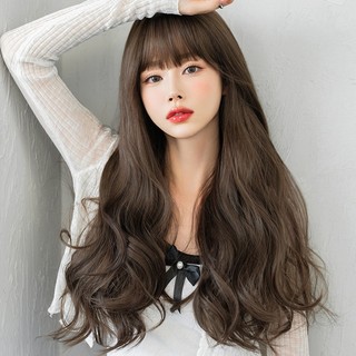 tóc giả nữ cả đầu ☘️TẶNG LƯỚI ☘️Tóc giả nguyên đầu xoăn dài