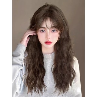 tóc giả nữ cả đầu☘️TẶNG LUỚI☘️Tóc giả nguyên đầu xù 45cm sợi tơ cao cấp