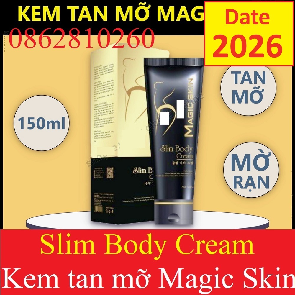 KEM TAN MỠ Slim Body Cream Magic Skin 👍 Gừng Quế ✔ CHÍNH HÃNG