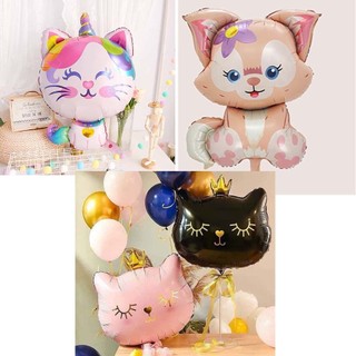 Bóng kiếng mèo phụ kiện dây chữ Happy Birthday