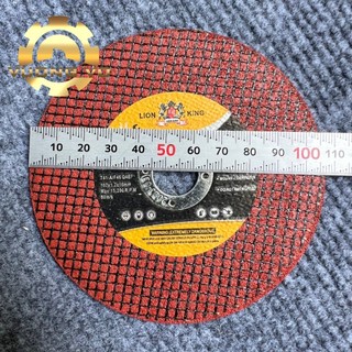 Đá cắt lionking-đá cắt sư tử-đá cắt sắt inox màu đỏ kích thước 107x1.2x16mm