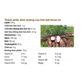 1KG Bột làm bánh bột lọc - Bột năng - Tinh bột sắn (Khoai mì)