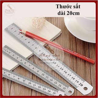 Thước lá, bằng thép, dài 20cm, 30cm