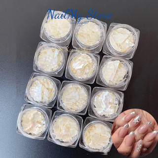 Xà cừ vân đá , sà cừ trang trí móng tay, phụ kiện nail trắng ngọc trai