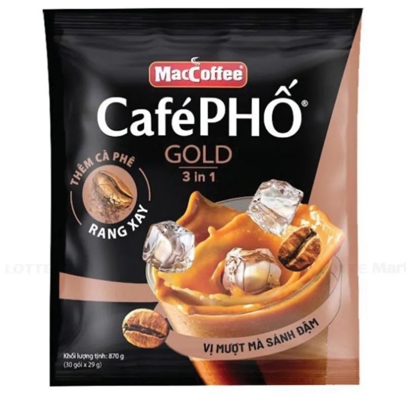 Cà Phê Phố Gold 3 in1 túi 30 gói