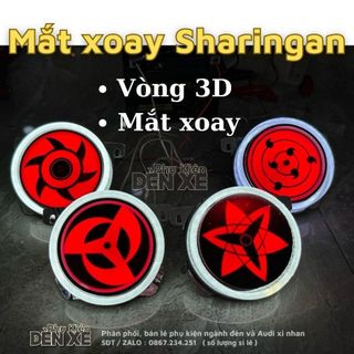Đèn Mắt xoay Sharingan và vòng 3D độ xe máy
