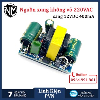 Mạch nguồn xung mini cách ly 12v 450ma ac-dc ac 220v sang 12v dc - nguồn không vỏ