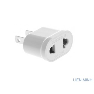 Đầu chuyển tròn thành dẹt - Ổ cắm điện từ tròn sang dẹp - Đầu nối tròn ra dẹp - Phích AC đổi từ Âu sang Mỹ hay ngược lại