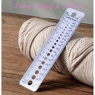 Thước đo size len sợi, kim đan, kim móc, mắt thú đồ dùng thủ công handmade | Xiao Xing's Yarn