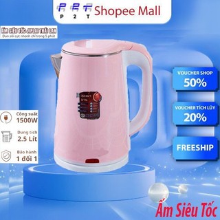 Ấm Siêu Tốc P2T 2.5L - Ấm Siêu Tốc Công Nghệ Inverter Chống Nóng, Giật Bảo Hành 12 Tháng