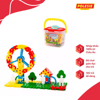 Bộ Đồ Chơi Lắp Ghép Công Viên Giải Trí Luna Park 1 (118 chi tiết) Polesie 51585 Kích Thích Sáng Tạo