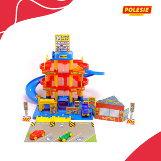 Bộ Đồ Chơi Bãi Đỗ Xe 3 Tầng Polesie 37893 Kích Thích Tinh Thần Sáng Tạo, An Toàn, Thông Minh