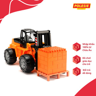 Xe Nâng Đồ Chơi Kèm Bộ Xếp Hình 30 Chi Tiết Polesie 36766 Phát Triển Trí Tưởng Tượng Và Sáng Tạo