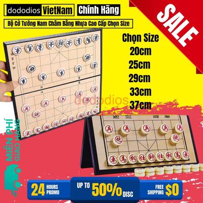 Bộ Cờ Tướng Nam Châm Bằng Nhựa Cao Cấp Chọn Size - Chính Hãng Dododios