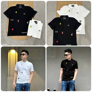 Áo Polo Nam D2 Thêu Hình Cute Hót Hít - Áo Polo Nam DSQ Thêu Hình Hàng Cao Cấp
