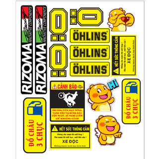 Tem ohlins kèm cảnh báo