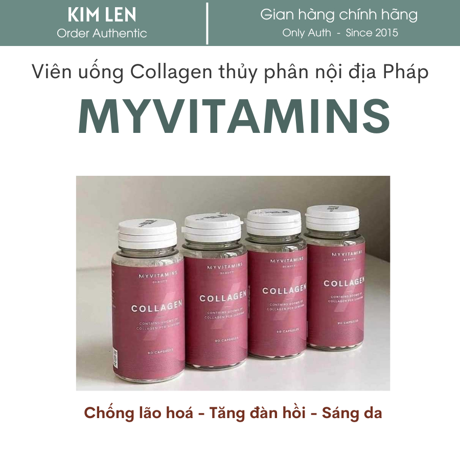 Collagen Thủy Phân Pháp 90 viên