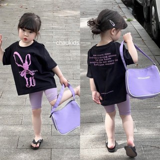 Bộ quần áo bé gái- Bộ đồ bé gái hình thỏ quần côn cho bé yêu từ 1 tuổi đến 5 tuổi