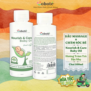 Dầu massage & chăm sóc bé coboté - nourish and care baby oil - dầu dưỡng da cho bé chai 100ml