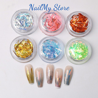Nhũ sợi kim tuyến , sợi kim tuyến, giấy nhún trang trí móng, phụ kiện nail