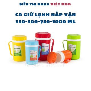 Ca nhiệt ca đá, ca giữ lạnh nắp vặn 350-500-750-1000ml, ca đá nhiều màu giữ nhiệt, ca giữ nhiệt hiệp thành