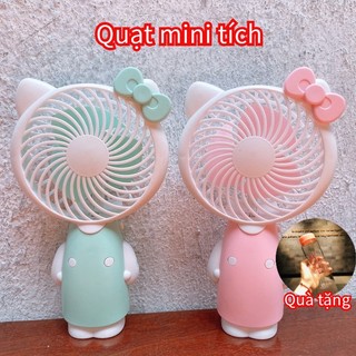 Quạt mini tích điện cầm tay tốc độ Quạt mini cầm tay hoặc để bàn Handheld Desk nhỏ gọn tiện lợi quạt cầm tay mini