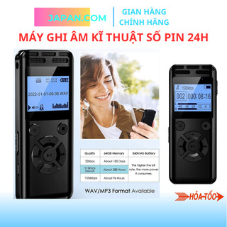 Máy ghi âm , Máy thu âm kĩ thuật số nhỏ gọn chuyên nghiệp pin 24h ghi âm liên tiếp 500 giờ. có bảo hành 1 năm chính hãng