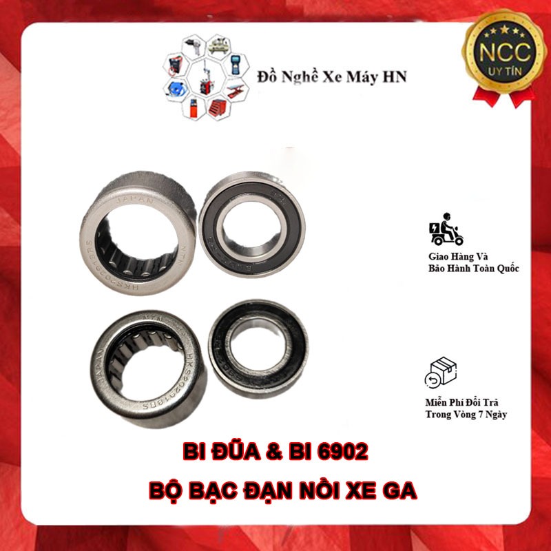BI ĐŨA & BI 6902 BỘ BẠC ĐẠN NỒI XE GA HONDA AIR BLADE SH & SH MODE LEAD PCX PHỤ TÙNG XE MÁY
