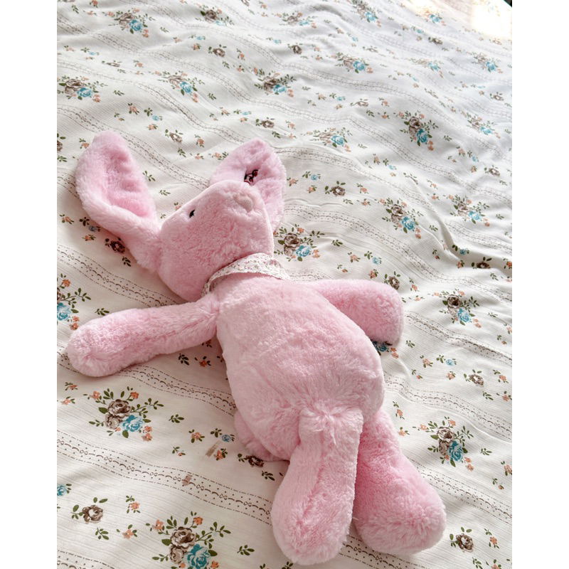 Thỏ bông Jellycat thêu tên lông mềm kèm yếm hoa loại 1 cao cấp quà tặng cho bé|Gauxinhcorner