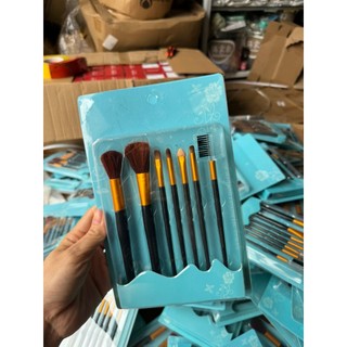 Cọ Trang Điểm,cọ makeup,Bộ Cọ Trang Điểm 7 Cây, Bộ Cọ Trang Điểm Chuyên Nghiệp vỏ xanh