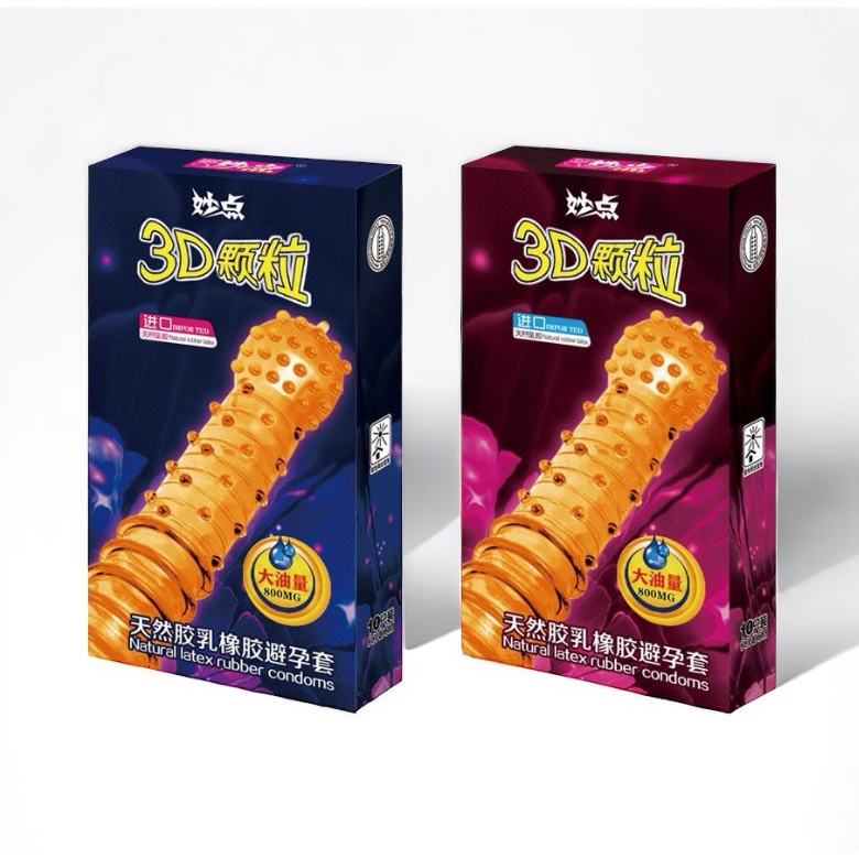 Bao cao su gai 3D  kéo dài thời gian - hộp 10c