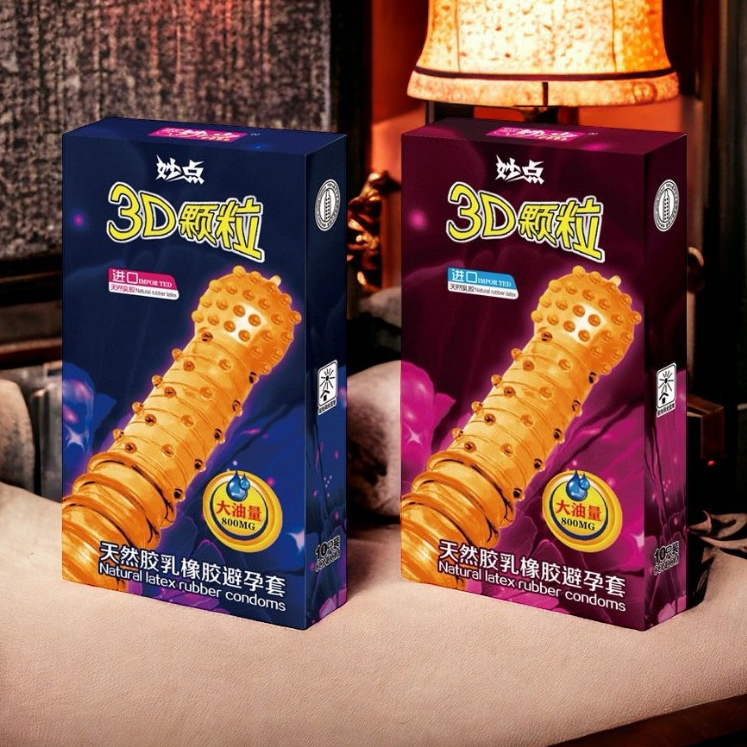 Bao cao su gai 3D  kéo dài thời gian - hộp 10c