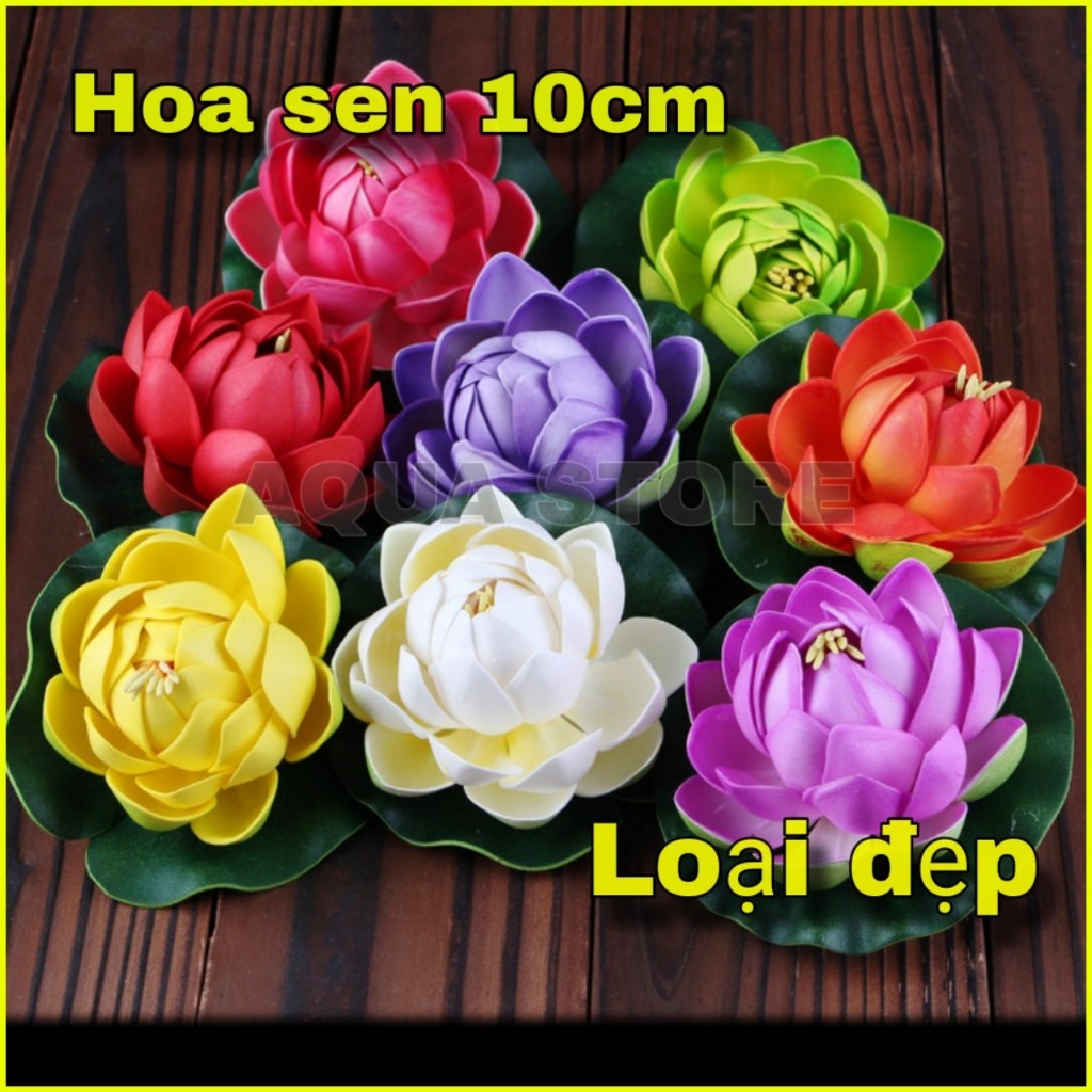 Hoa sen giả 10CM thả nước thả bát loại Đẹp