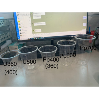  Lốc 50 Ly Nhựa PP Trơn Đáy Bằng Loại Dày 360ml 500ml 650ml 700ml Đựng Trà Sữa Sinh Tố Nước Ép Tiện Dụng 