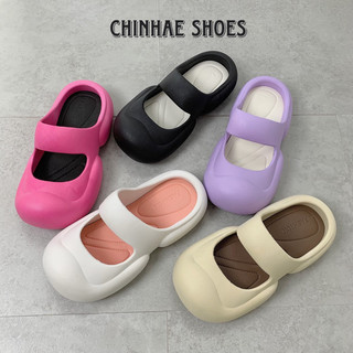 Dép sục cross bánh mì đế dày tăng chiều cao siêu mềm dẻo chống thâm nước màu kẹo ngọt phong cách năng động trẻ trung