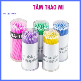 100 cây tăm tháo mi đầu nhỏ đa năng_cây gỡ mi dạng hủ dụng cụ tháo mi_tăm bơi tê_tăm hủ_tăm_bịch_tăm tháo mi