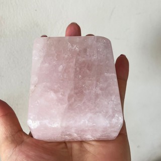 Chèn giấy thach hồng, đá mat xa thạch hồng tự nhiên nguyên khối