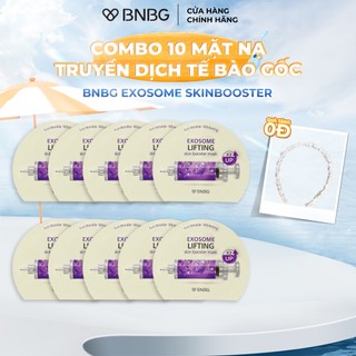 Combo 10 Mặt Nạ Truyền Dịch Tế Bào Gốc, Nâng Cơ, Trẻ Hoá Da BNBG Exosome SkinBooster Mask 30mlx10