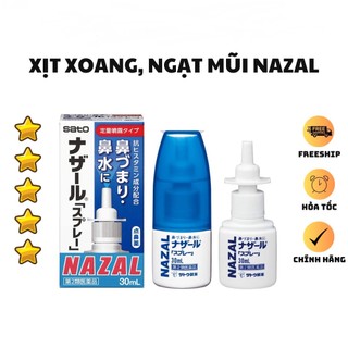 Xịt mũi nazal nhật bản 30ml - xịt ngạt mũi, sổ mũi, xoang